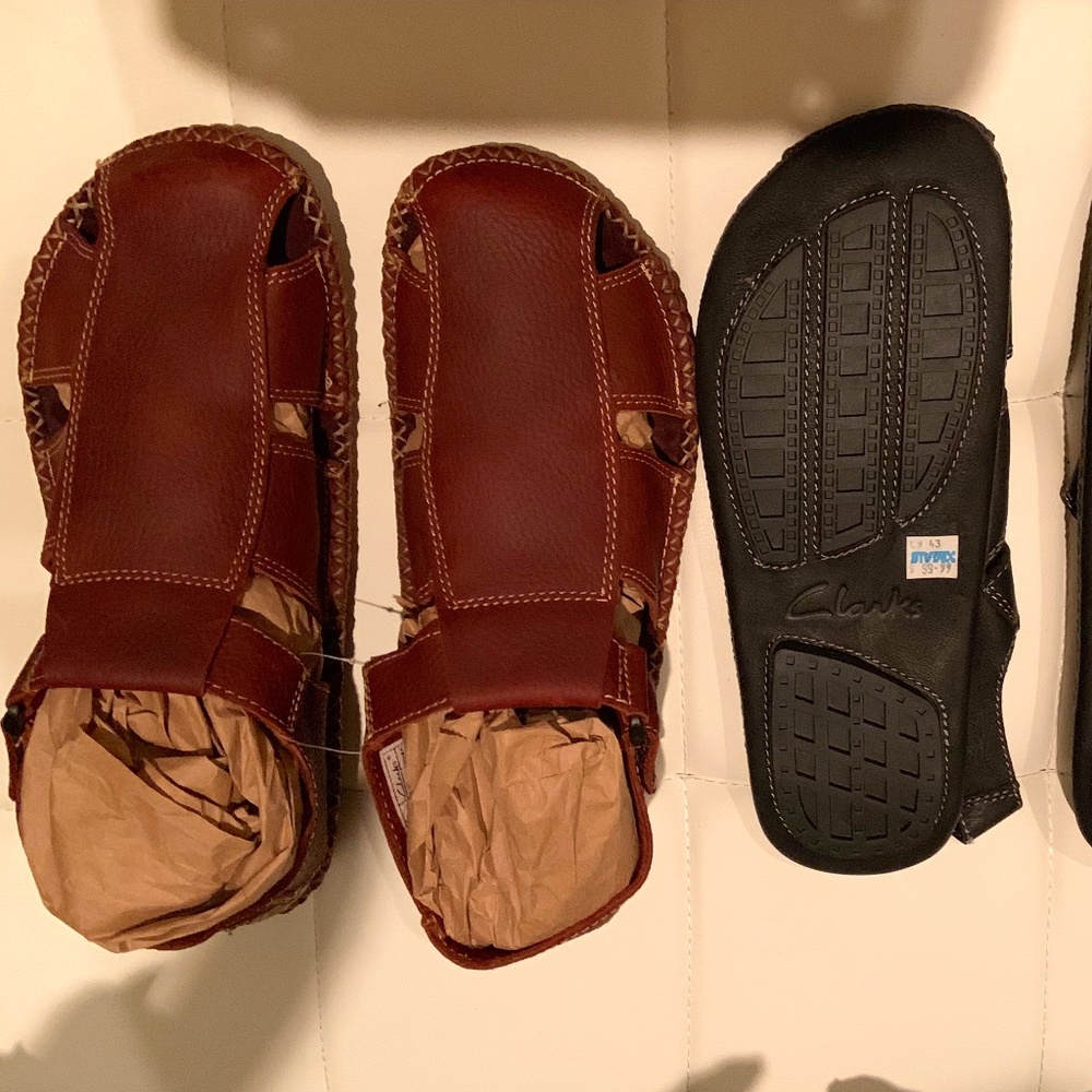 New Leather Clark Sandals